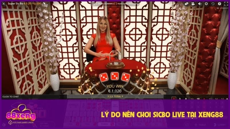 Sicbo Live Xeng88: Trải nghiệm lắc xí ngầu trực tiếp, nhận thưởng khủng 3 Nhiều ưu điểm khi lựa chọn game Sicbo tại XENG88