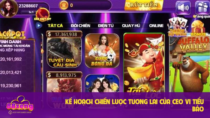 CEO Vi Tiểu Bảo và bước ngoặt giúp Xeng88 bùng nổ 3 Kế hoạch chiến lược tương lai của CEO