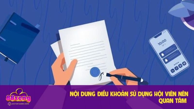 Nội dung điều khoản hội viên nên quan tâm 