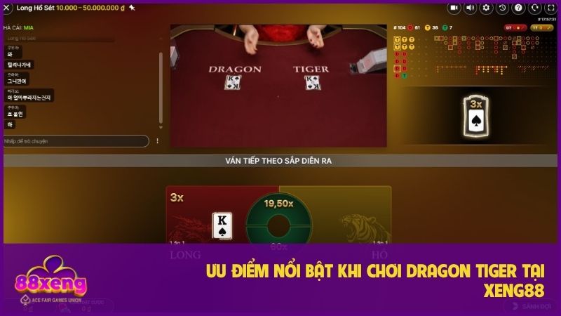 Nhiều ưu điểm gây ấn tượng của game Dragon Tiger